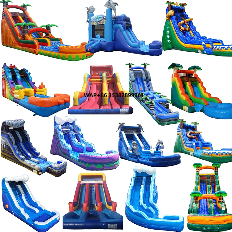 바운서 드라이 바운스 장애물 및 초고층 인플레이터블 슬라이드 유니섹스 1피스 캐슬 로고 무료 강력한 PVC 5-7일 내 발송