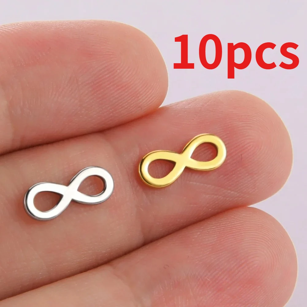 

10pcs 12*4.9mm Infinity Charms for Jewelry Making Fashion Earring Pendant Bracelet Necklace Charm Accessories