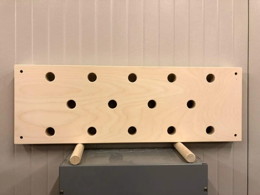 

12"x34" Horizontal Climbing Pegboard