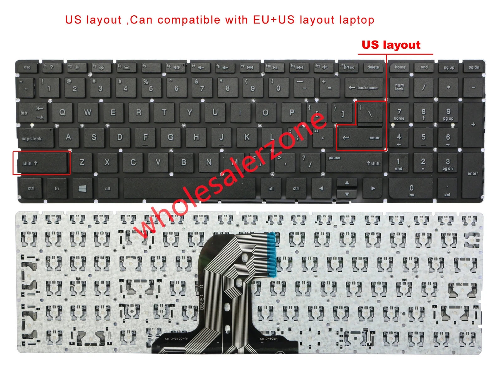 

New US Keyboard for HP Pavilion 17-AC,17-ACxxx,17-AY,17-AYxxx,17-BA,17-BAxxx,17-X,17-X000,17-Xxxx,17-Y,17-Yxxx series laptop