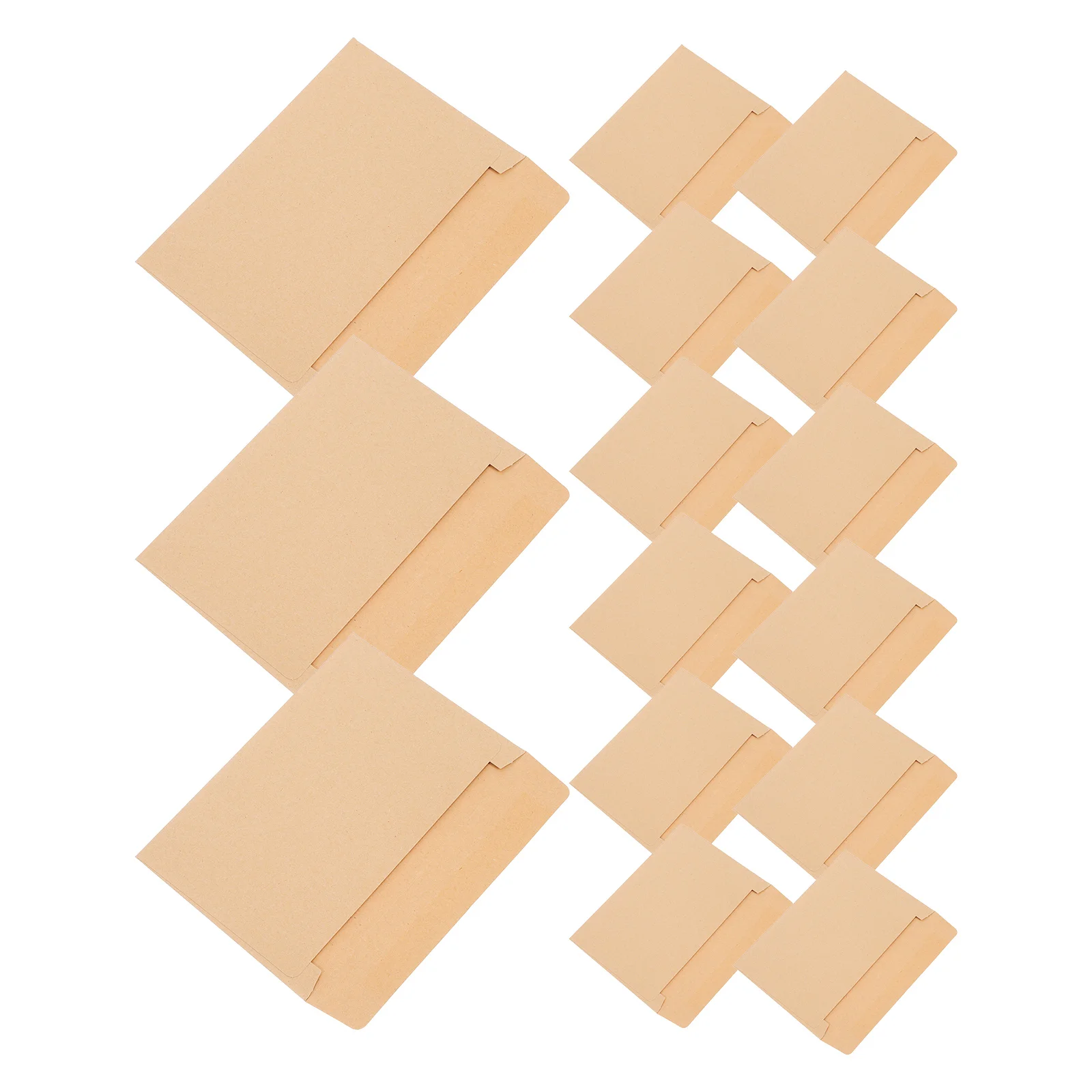 

50 Pcs Thickened Greeting Card Envelope Cash Savings Envelopes Cardboard Postcard Birthday Paper Craft Brown