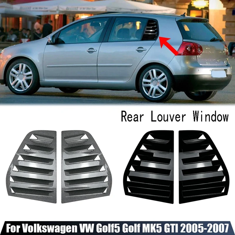 Dla Volkswagen Golf 5 MK5 Samochodowa tylna żaluzja Okno boczne Pokrywa Naklejka Vent Scoo