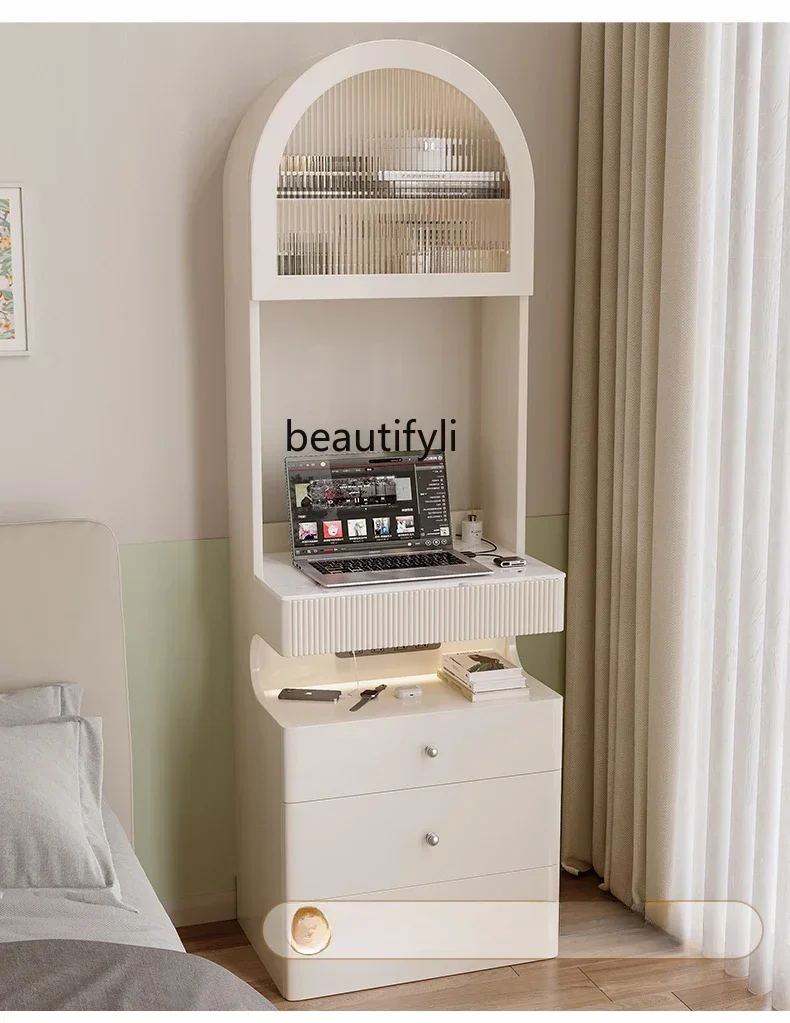 

Cream Style Dressing Table Bedside Table Integrated Bedroom 50cm Wide Makeup Table Small