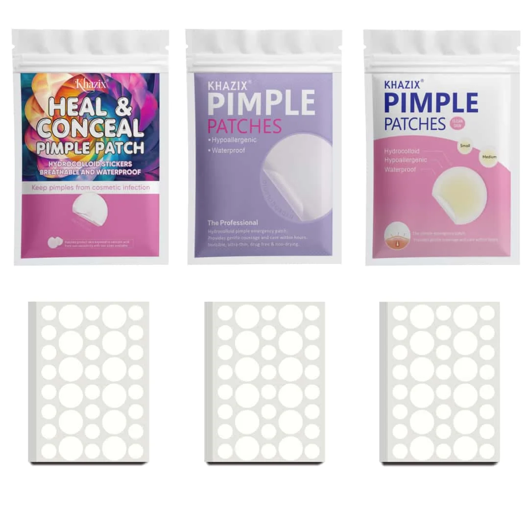 360pcs Count Invisible Hydrocolloid Acne Patches - Blemish and Pimple Concealer Stickers for Face, Quick Fix for Breakouts,
