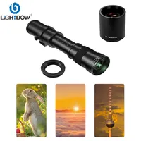 Lightdow 420-800mm F8.3 Manual Telephoto Zoom Lens Long-distance Photography with 2X Converter Set for Canon Nikon Sony Cameras
