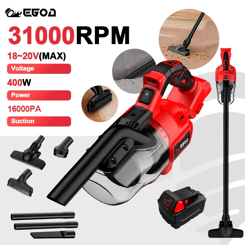 for Milwaukee Efficient Wireless Vacuum Cleaner EGOD5in1 Electric Vacuum Cleaner Super Quantum Battery Life Milwaukee 18V Batter