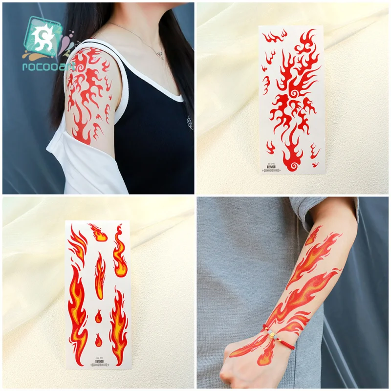 Waterproof Temporary Tattoo Sticker BS leaf flower vine garland Fake Tatto Flash Tatoo Tatouage Wrist Foot Hand For Women