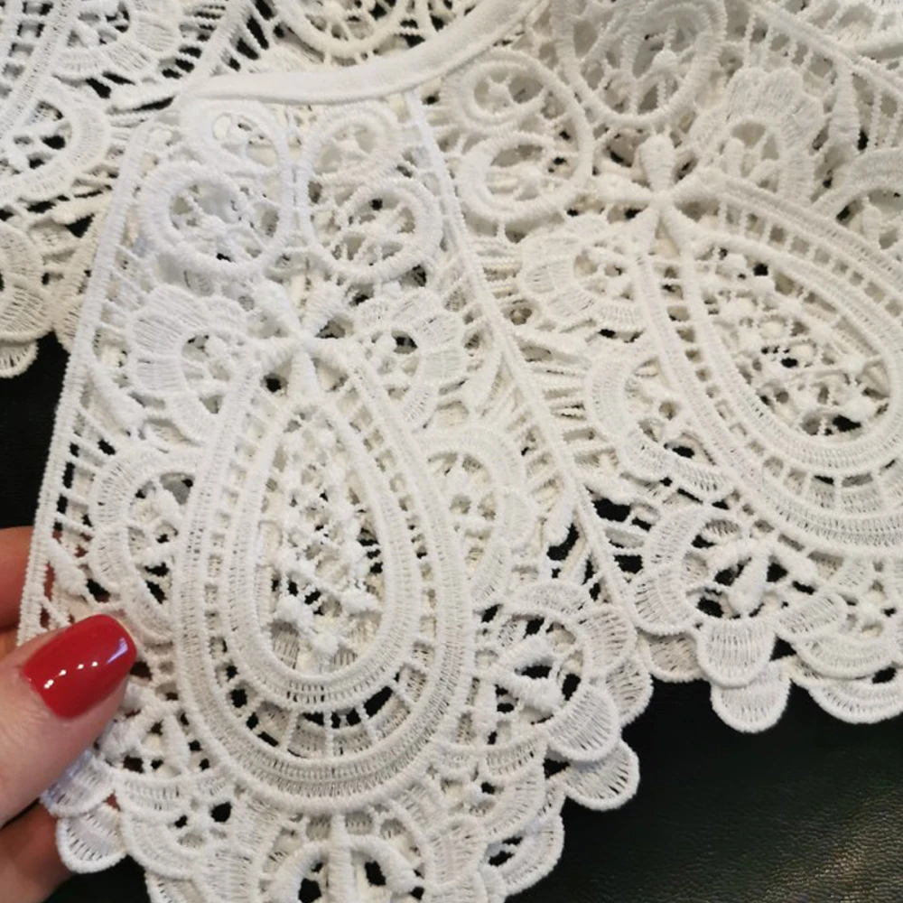 Damen Puppen kragen abnehmbares Hemd falscher Kragen Bluse Top Blumen spitze gefälschter Kragen Frauen Kleidung Accessoires Mädchen a lief ein Yue