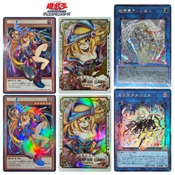 Dark Magician Girl-tarjeta flash bronceadora DIY, yu-gi-oh, 1 unidad/set Tarjeta de juego de colección de serie, juguetes de regalo de cumpleaños y Navidad