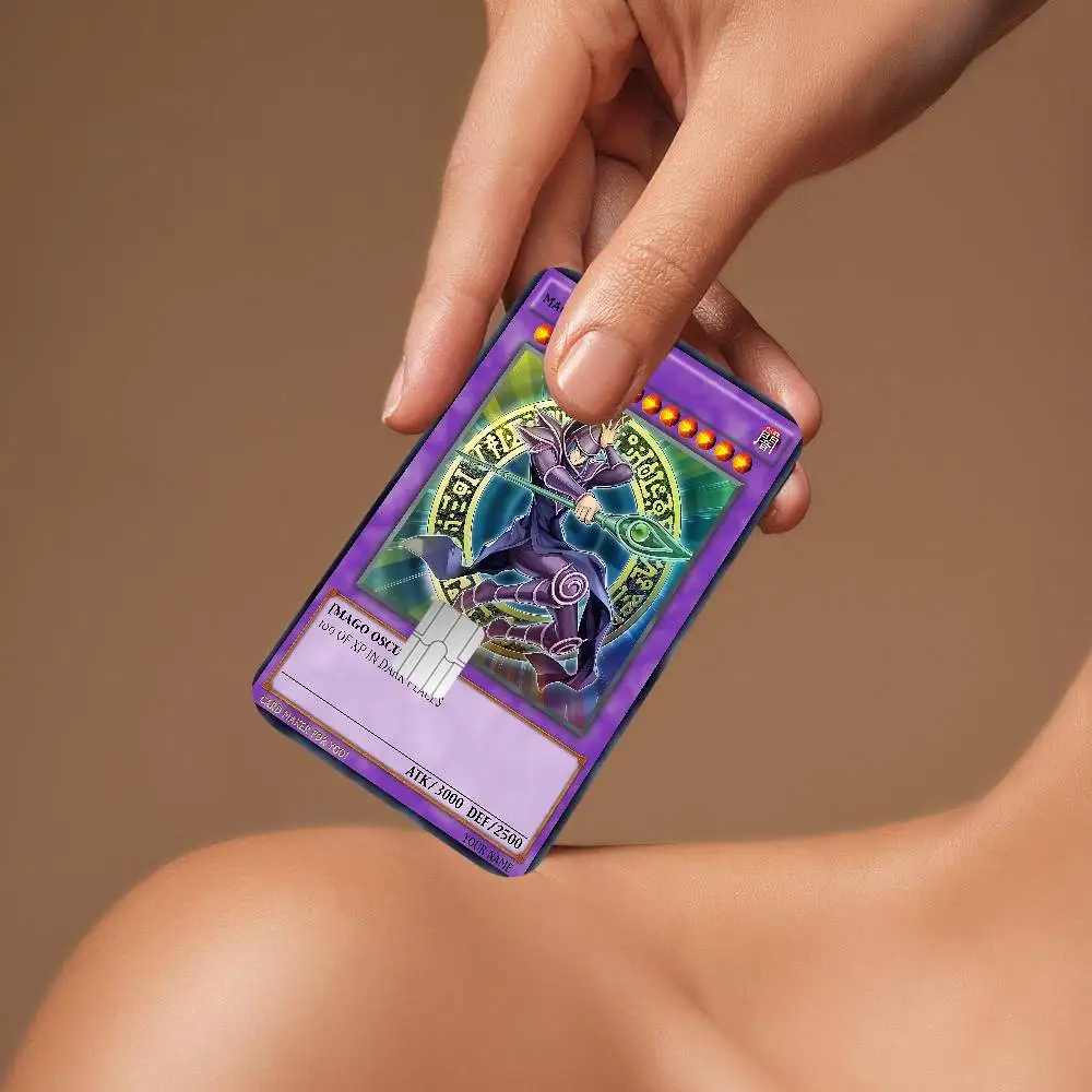 Yu-Gi-Oh MONSTER CARD Different Styles Poker Sticker Film Tape Skin For Credit Card Debit Card Big Chip view 3