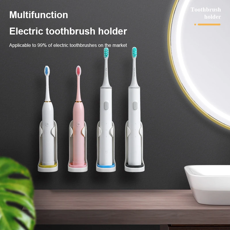 1/2PCS Creative Traceless Universal Electric Toothbrush Holder Stand Rack Wall Mount Tooth Brush Stander Body Base Bathroom