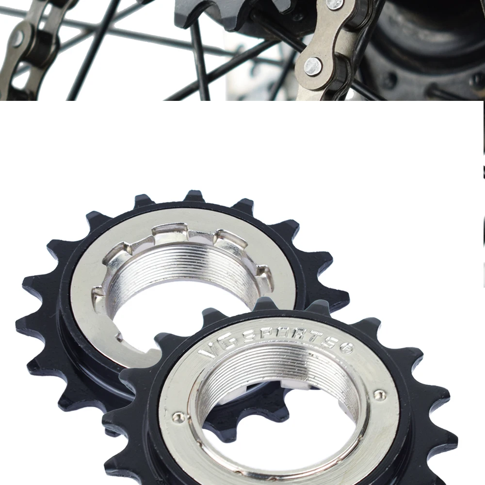 1 Stück 18T VG SPORTS Single Speed Fahrradfreilauf Kompatibel mit 1 Speed Fahrradfreilauf Gewinde Freilauf Ersatzteile – Detail 16