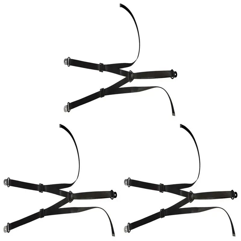 Correas de seguridad ajustables para TV, anclajes para muebles antimedias sin perforación para a prueba de bebés, pantallas planas que se arreglan a la pared, fácil instalación, 3 piezas-BE