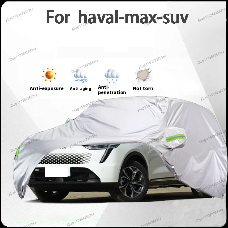

For Haval MAX Fit Car Cover - Waterproof, Dustproof, Sunshade (UV), Snowproof | Silve Full Cover with All-Day Protection