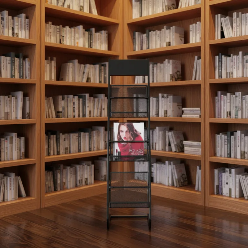 

Настраиваемая современная кованая подставка для журналов, газет, брошюр и книг, для офисной мебели