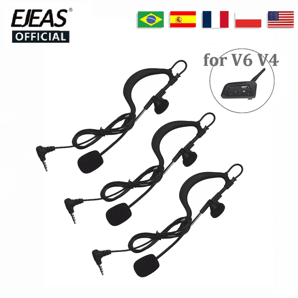 Pasuje do zestawu słuchawkowego V6C PRO V4C PLUS FBIM EJEAS 3,5 mm Jack Full Duplex Walkie Talkie Akcesoria Trener sędziowski piłki nożnej