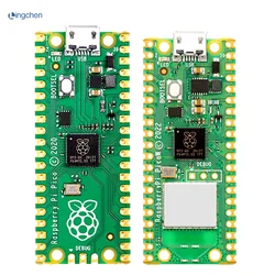 Carte de développement officielle Raspberry Pi Pico w, kit de carte RP2040, double cœur, faible consommation, micro-ordinateur, processeur haute performance, Wi-Fi