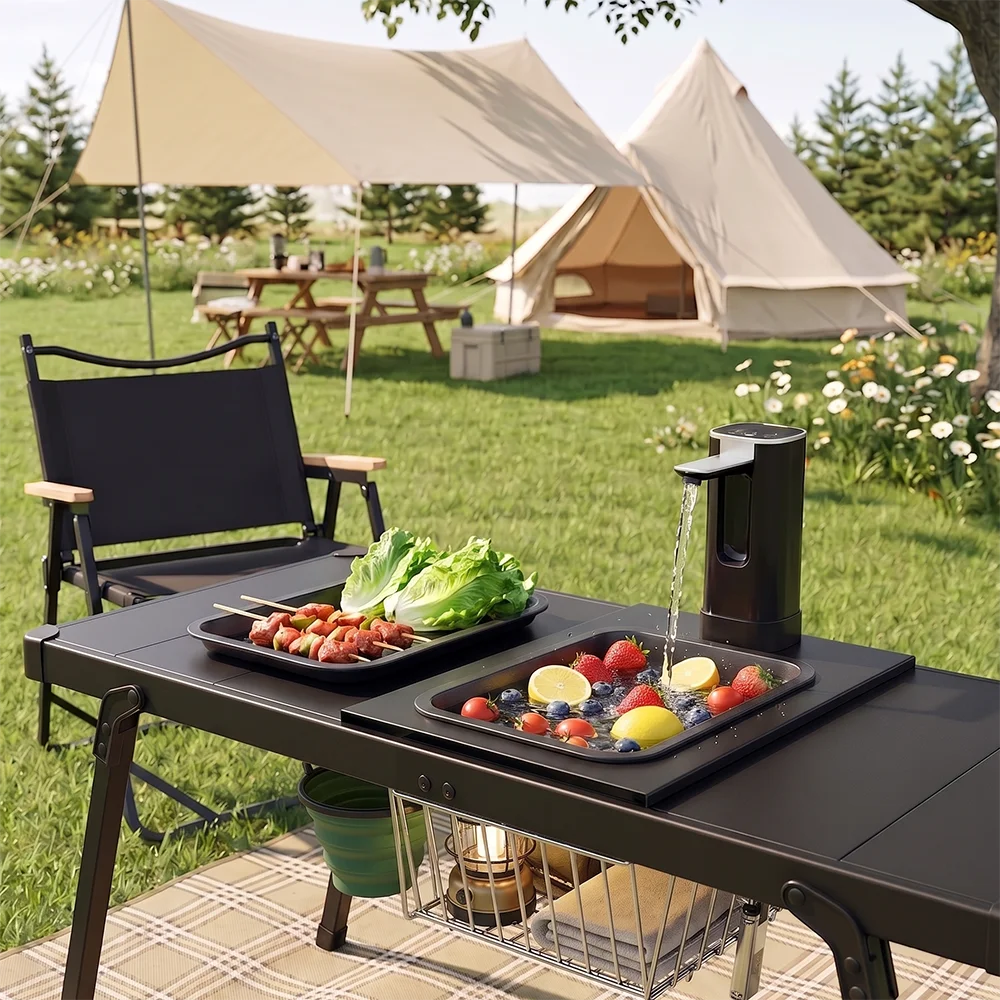 Pandatour Camping IGT Kocher 6500W Hohe Leistung Faltbar Windgeschützt 1-teiliger Tischkocher Grill Picknick Tragbarer Brenner – Detail 21