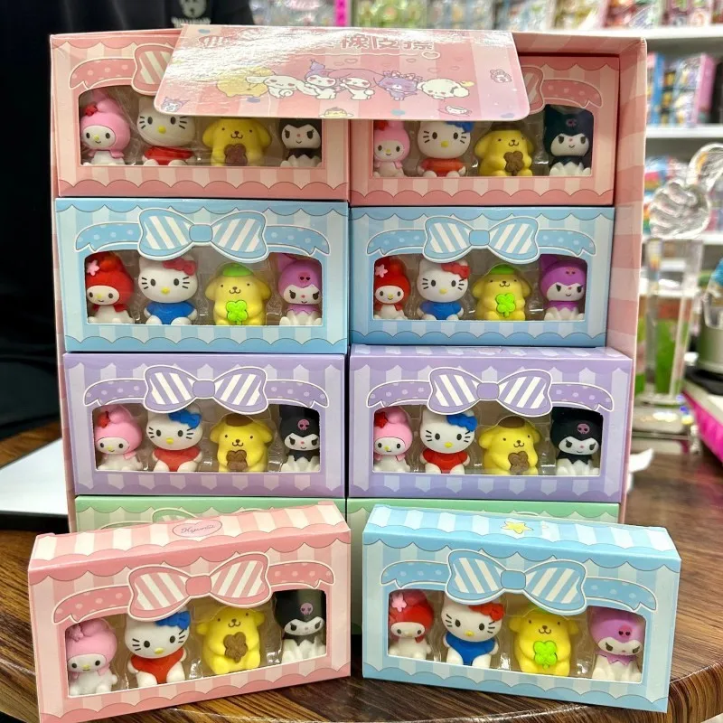 

24 коробки, Детские милые Мультяшные оригинальные фотообои, милые канцелярские принадлежности, маленькие школьные принадлежности, подарок, оптовая продажа