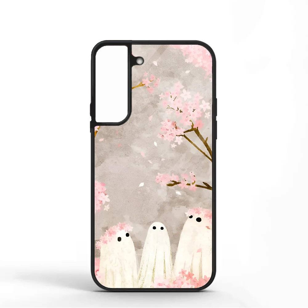 

Cherry Blossom Party Phone Case For Samsung S10 S20 S21 S22 S24 S30 Plus ULTRA Mirror Acrylic Cover