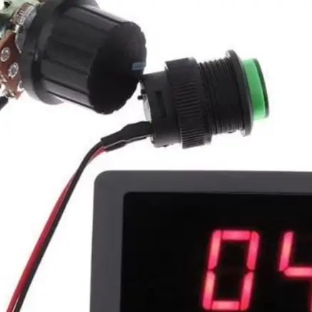 Controlador de Velocidad de Motor LED con Pantalla Digital CCM5D 3, Regulador de CC de 6V 12V 24V 30V 150W para Equipos Industriales y Accesorios de Herramientas