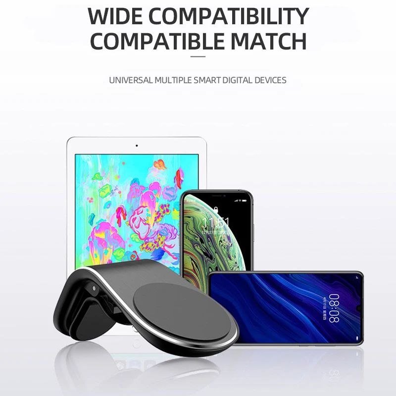 Magnetic Car Phone Holder Car Air Outlet Phone Stand Clip Universal Magnetic Suction Smart Phone Mount for 3-7 Inch iPhone 15 image 6