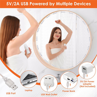 ABJT-LED Vanity Lights For Mirror, Lights For Makeup Vanity, 20X3 Leds USB 5V 3 Color Mirror Lights, Mirror Not Included