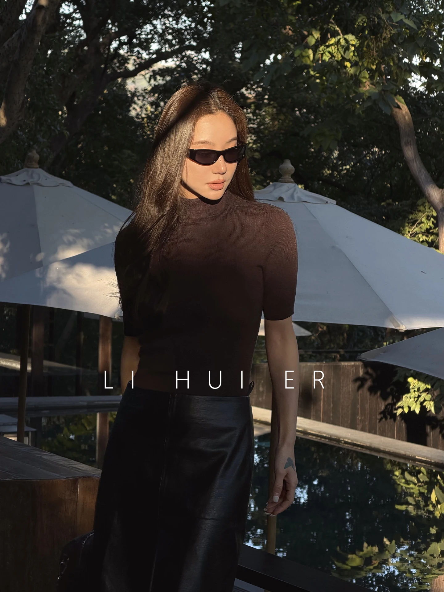 

LiHuiEr Camere Knitted Slim Fit Base irt Women's Middlle-aged Light Knitted Woolen Top High-end Precision-spun Wool