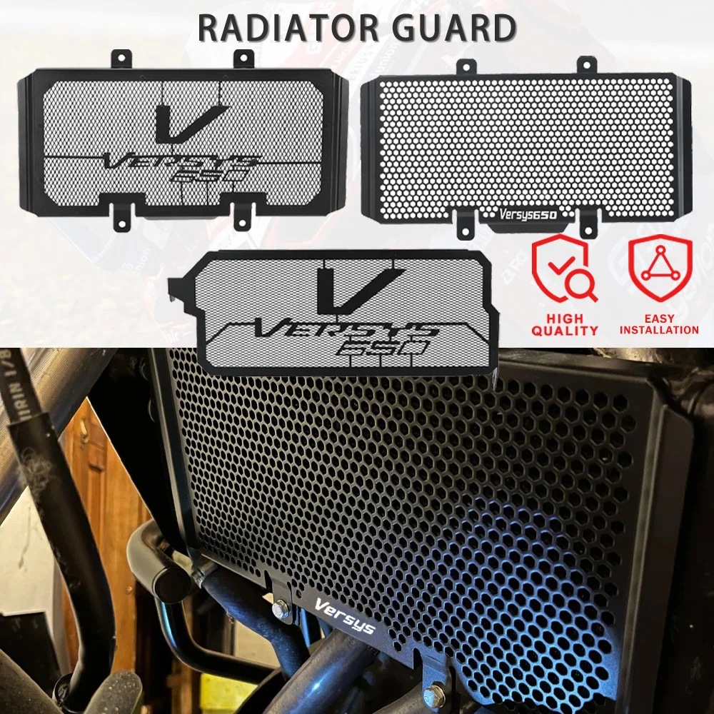 

Motorcycle Accessories For Kawasaki Versys 650 Versys650 2010-2024 2023 2022 2021 Radiator Grill Guard Grille Protector Cover