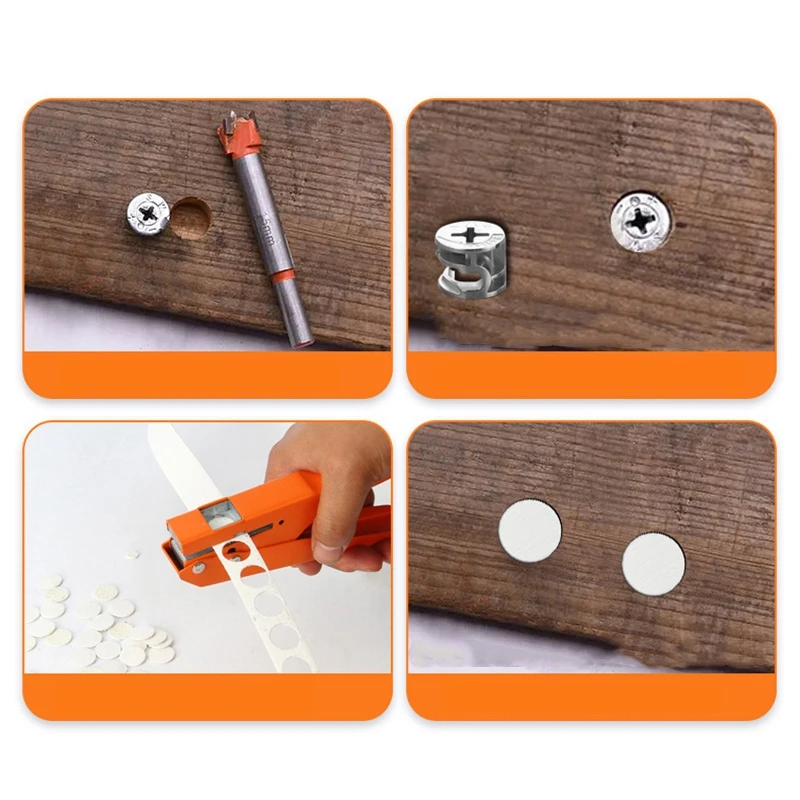 ABPP-облицовочные штамповочные плоскогубцы, перфорационный инструмент, зенковка, сверло, отверстие для винта, шляпа, деревообрабатывающий инструмент