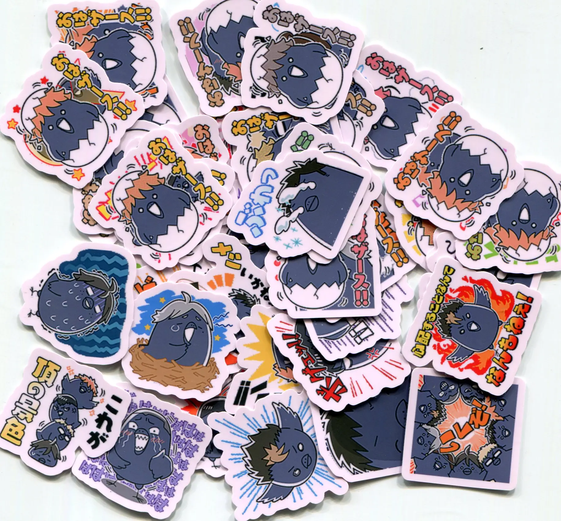 40개 하이큐! 새 스타일 2-3cm DIY 귀여운 스티커