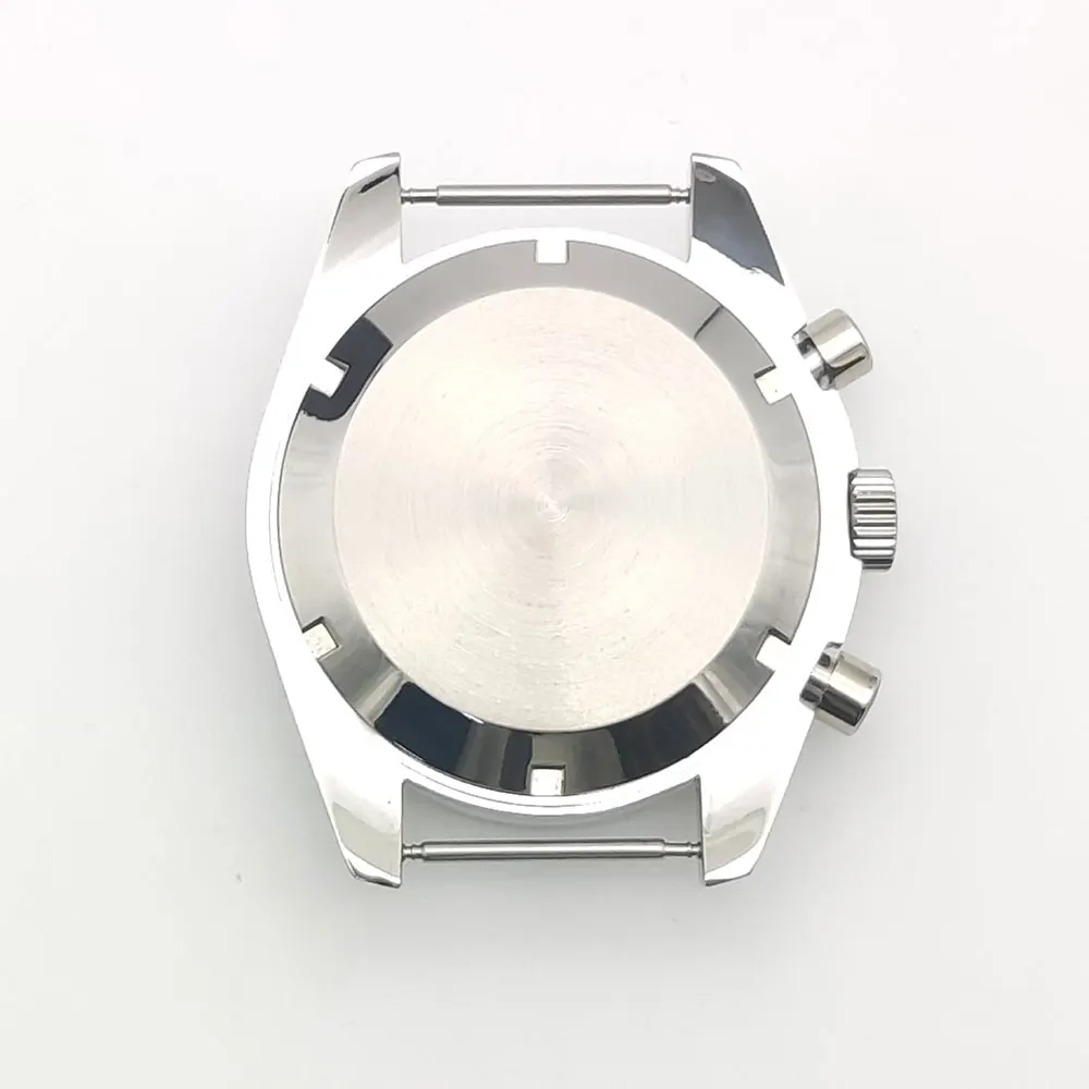 40MM Watch Case Stainless Steel Fit VK63 Quartz Movement watch accessories watch parts Men\'s Watch Box