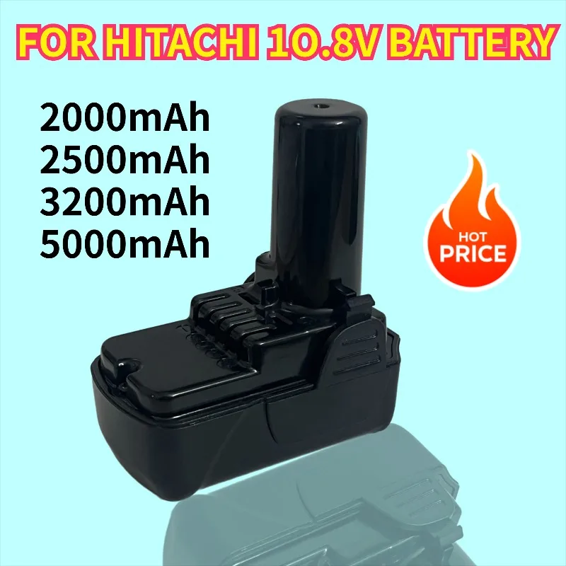 for Hitachi Cordless Drill Screwdriver DB10DL FCR10DL WH10DC BCL1015 10.8V 4.0Ah 12V Li-ion Rechargeable Battery