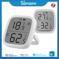 SONOFF SNZB-02D Zigbee Sensor de temperatura y humedad pantalla LCD necesita Zigbee 3,0 Hub de enlace Alexa asistente de Google Smartthings