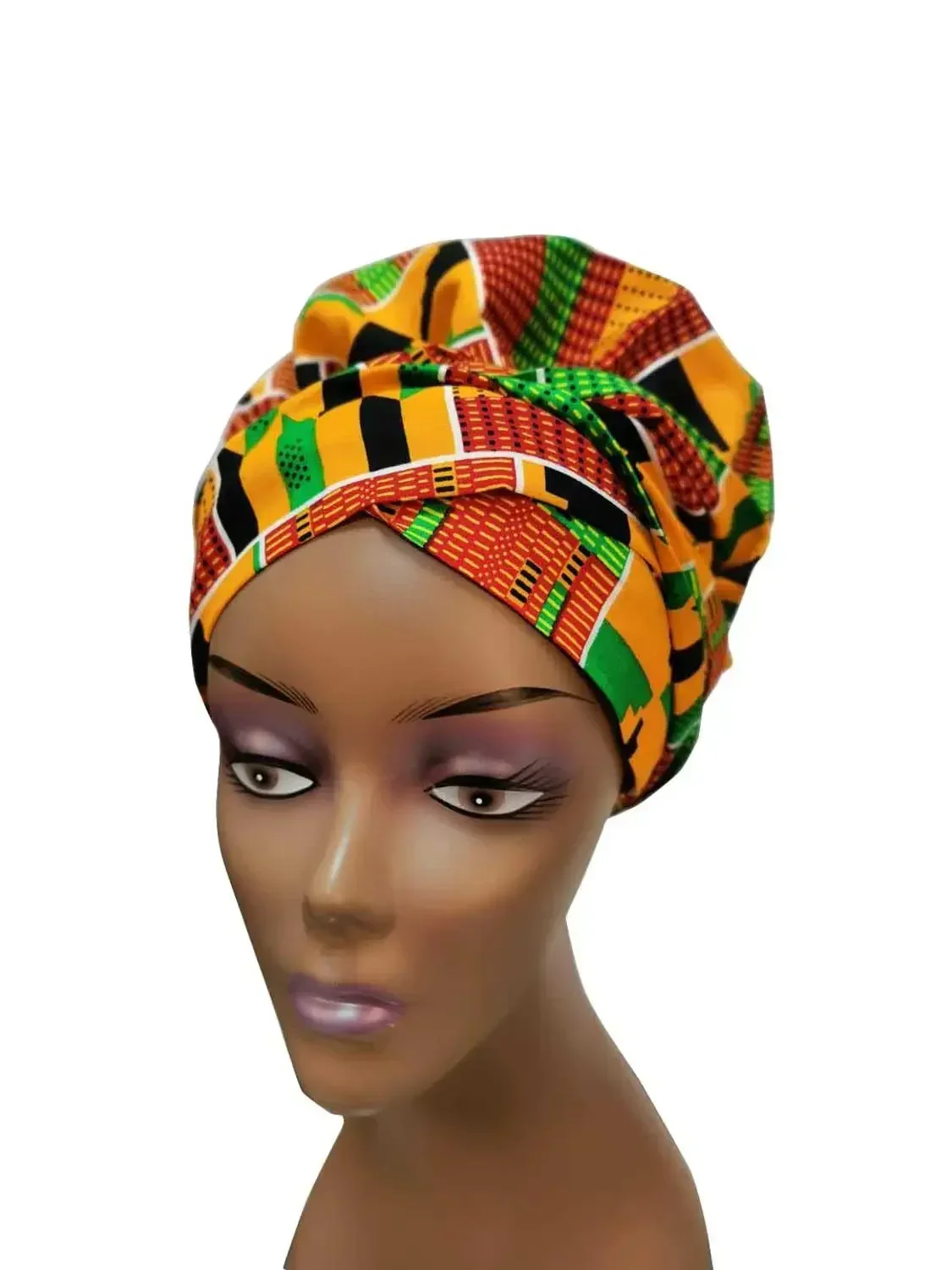 African Headwrap In Women\'s Hair Accessories Scarf Wrapped Head Turban Ladies Hair Accessories Scarf Hat Headwrap Nigeria WYB612