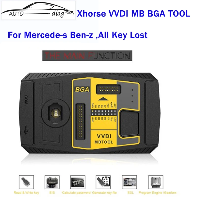 

Xhorse V5.1.6 VVDI MB BGA TooL Key Programmer with One Year Unlimited Token