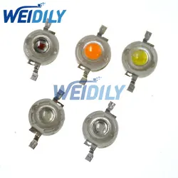 10PCS 1W 3W LED Diode High Power Led Beads High Brightness Red Yellow Blue White Light Chip Lamp Bulb New