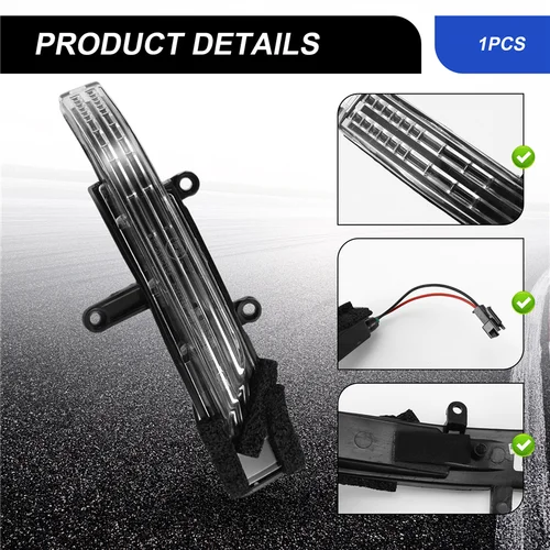 Imagen 2 del producto A64P-luz indicadora de señal de giro para espejo retrovisor de coche, lámpara intermitente para espejo de puerta Chery Tiggo 2/3X 2017-2020