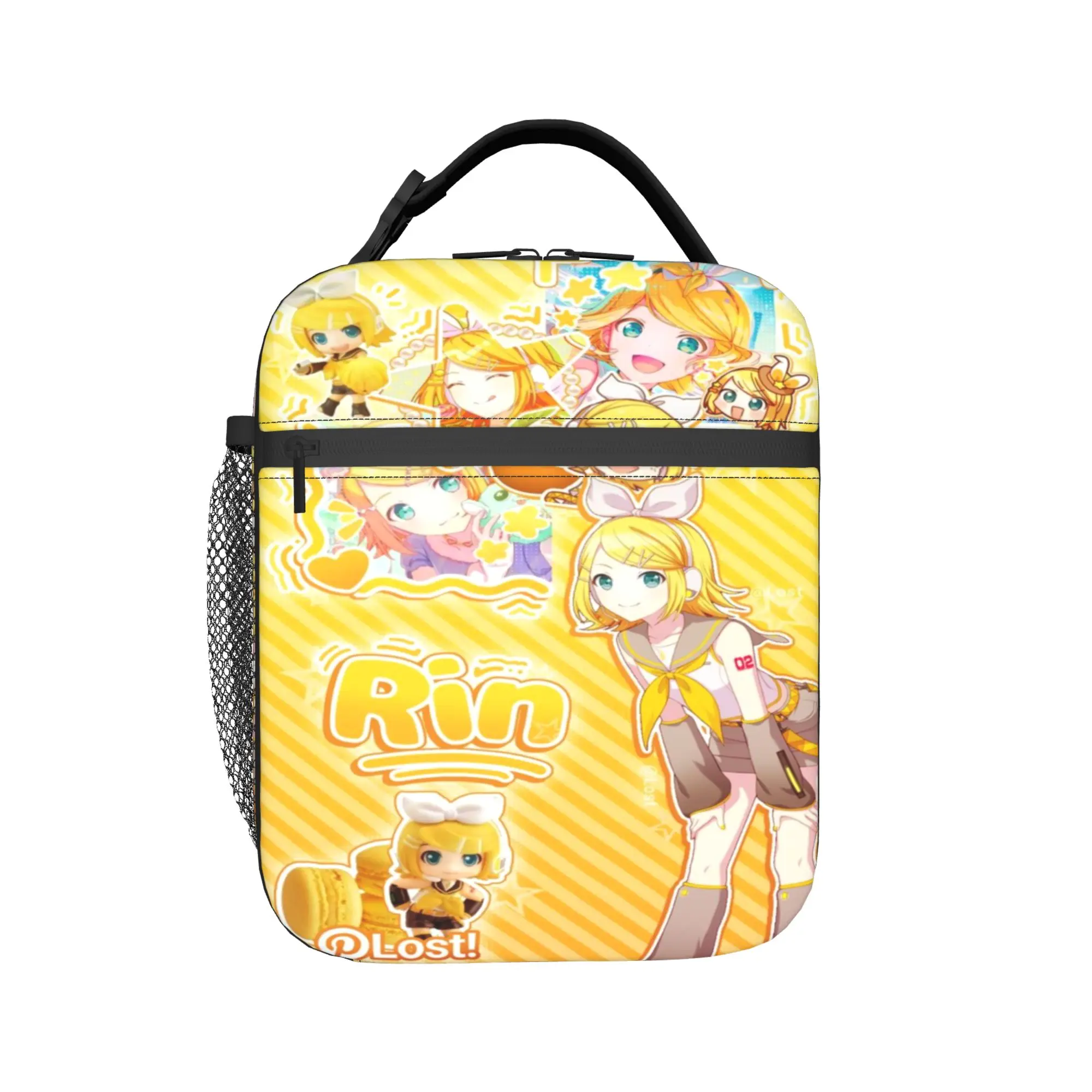 

Сумка для обеда Kagamine Rin Len Merch, изолированная сумка для пикника, сумка для хранения продуктов, портативные термосумки-холодильники для обеда