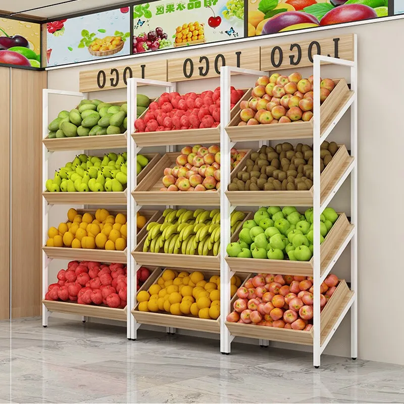 

Полка для фруктов, полка для свежих фруктов и овощей в супермаркете, витрина для коммерческого многоэтажного удобного магазина, многоцелевая