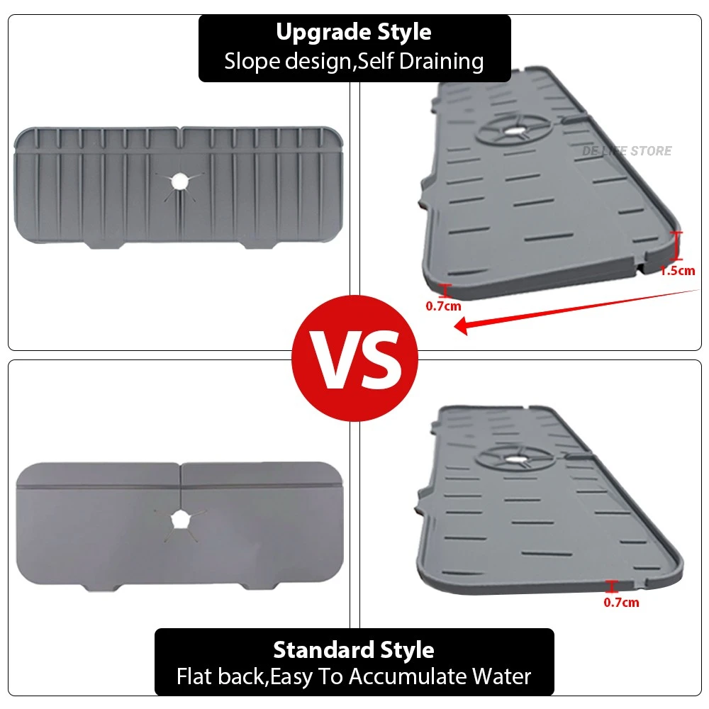 Силиконовый Впитывающий Коврик для кухонного смесителя Держатель губки для раковины Складная сушилка для раковины Ванная комната Защитная столешница