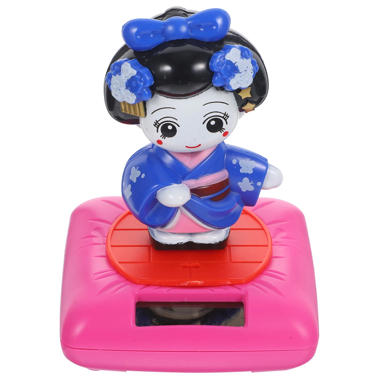 Bailarina Solar automotriz, cabeza de asinata, cantante, Interior de coche, adornos decorativos, Kimono, escritorio, Mini, estatua rosa, 77x77x10cm