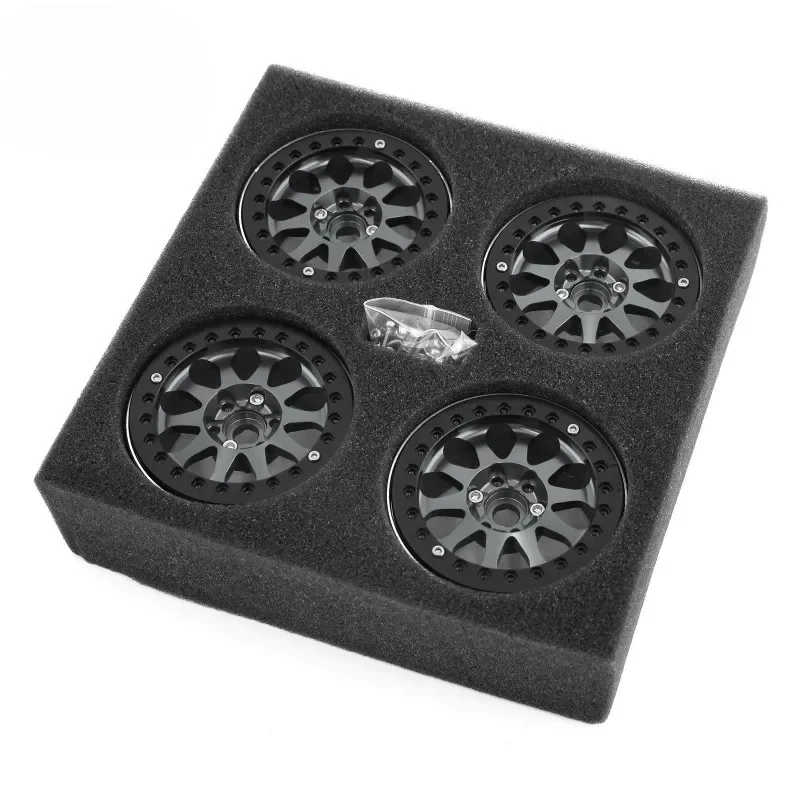 Rock Crawler 2.2-Inch Alloy Wheel Hub Simulated Climbing Car Rock Crawler Lock Tire Wheel Hub for Scx10 TRX-4 General Wheel Hub
