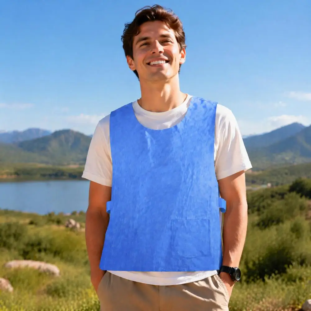 Unisex Cooling Vest, Reusable Adjustable PVA Cooling Jacket for Summer, Men Women Cold Vest Top for Outdoor Cycling, Running
