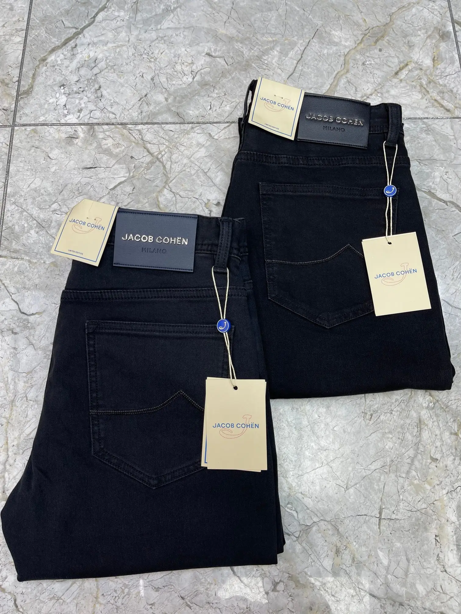 BLSK CPRT Jeans in cotone spesso da uomo 2025 Autunno Inverno nuovo casual caldo ricamo comodo Moda dritto Pantaloni di grandi dimensioni 30-40