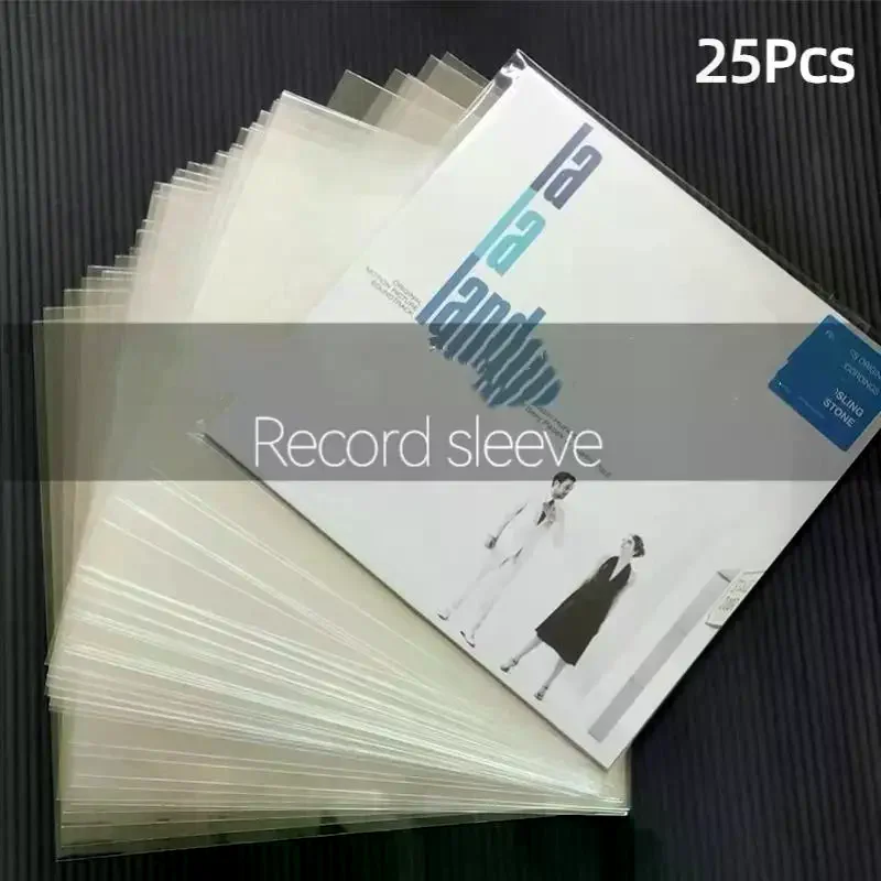2026 NEW 25PCS 12Inch Premium Vinyl Record Outer Sleeves 33T,Protective Storage LPs & Album Cover,No-Seal Design For Easy Acces