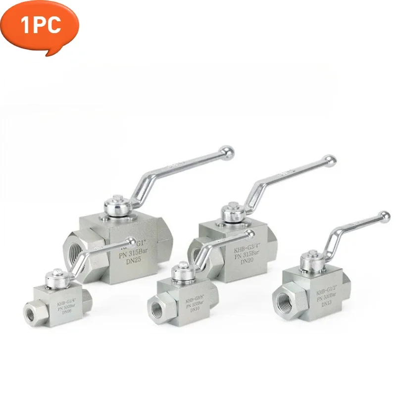 1PC KHB ball valve KHB-G1/4 G3/8 G1/2  high pressure ball valve
