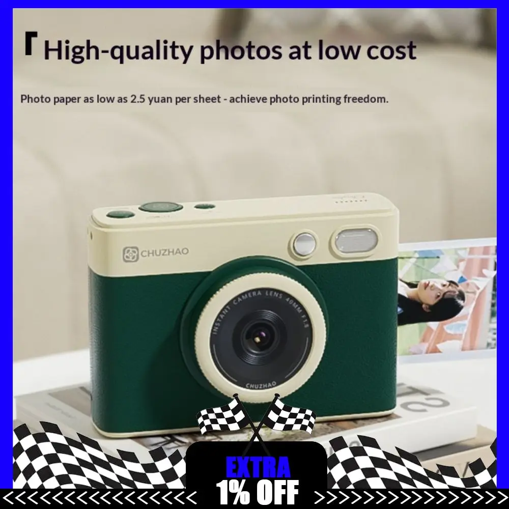 CHUZHAO D1 Pro Instant Camera Digital High-definition Mini Cameras Travel Camera Retro CCD Custom Portable Small Camer Cameras