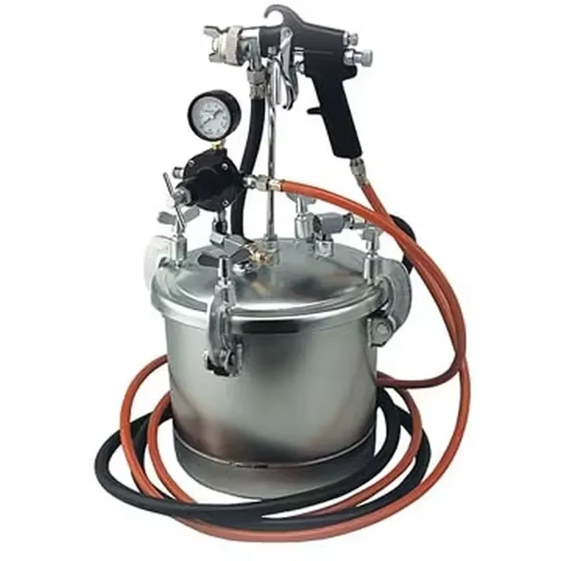 RONGPENG Commercial 10L Automatic Mixing Paint Tank R8312 Pneumatic Spray Paint Pressure Bucket Resin Casting for DIY