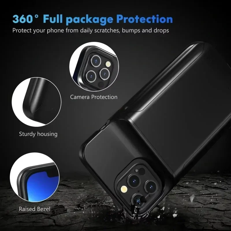 2025 New Portable Battery Charger Case10000mAh for 16 15 14 13 12 11 6 6S 7 8 Plus X XS XR Pro Max  Battery Case Power Bank